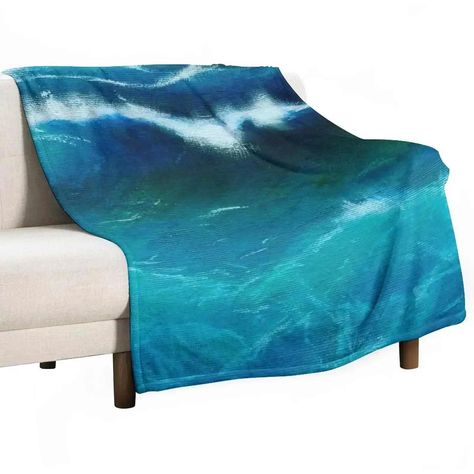 Wave Form Study Throw Blanket Nap for babies Cute Kid'S Summer Beddings Shaggy Blankets