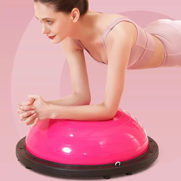 

Explosion-proof Wave Speed Ball Semi-circle Balance Ball Yoga Training Foot Treadle Fitness Ball Home Weight Loss Pilates