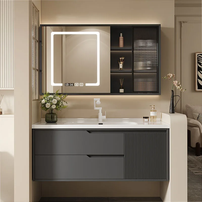 

Modern Paper Cupboard Storage Mirror Wall Accessories Toilet Organizer Display Bathroom Cabinet Luxury Gabinete Home Furniture