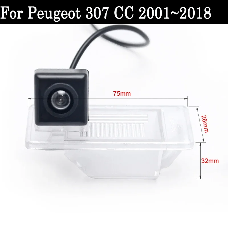 Rear View Camera For Peugeot 307 CC 2001~2018 Reversing camera/ CCD Night Vision/ Backup Camera License Plate camera