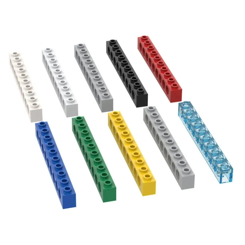 MOC 100PCS 2730 1x10 With Holes Building Blocks Assemble Classical Adaptive Brick Creative Fun Toy Adults Boys Special Day Gift
