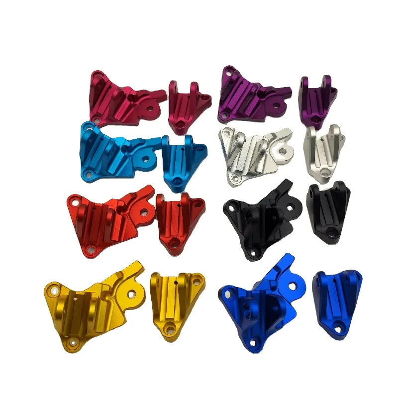 Ebike Footpeg Bracket Kit Peg Hanger Modified Accessories, Enhanced Edition, Color Pedal Connector Bracket
