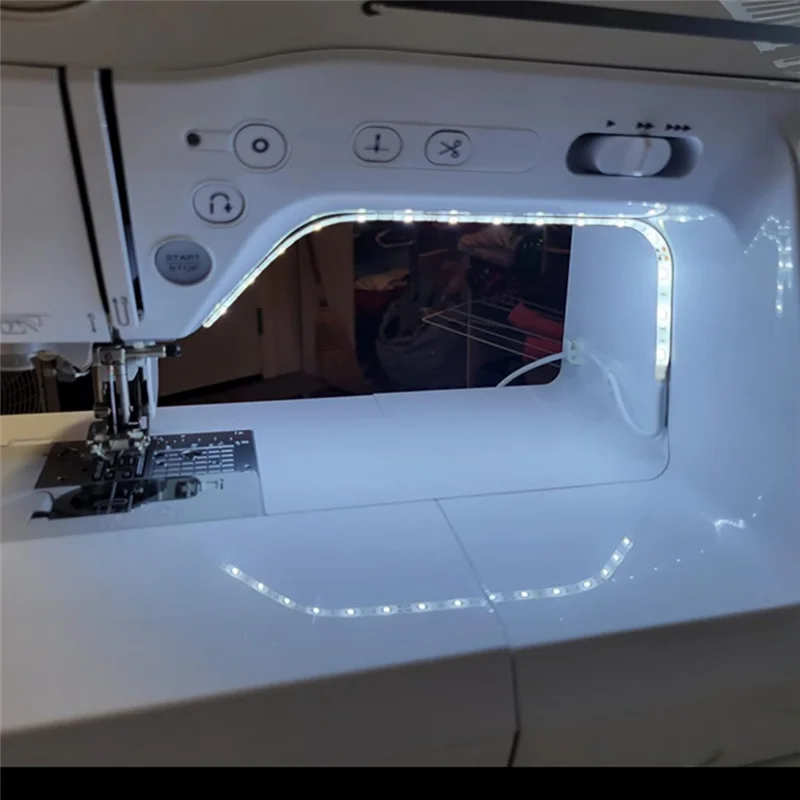 -ESTR US Plug LED Light لآلات الخياطة مع باهتة يتم التحكم فيها باللمس لتعزيز الرؤية والديكور