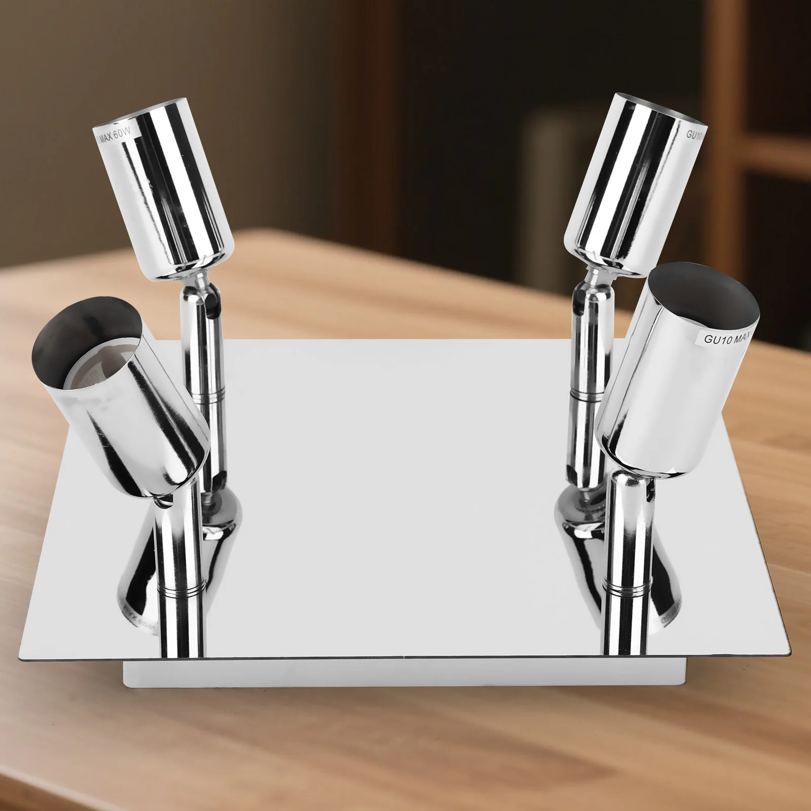 

Светодиодный потолочный светильник-спот на 4 лампы GU10, регулируемый, поворотный, для домашнего декора