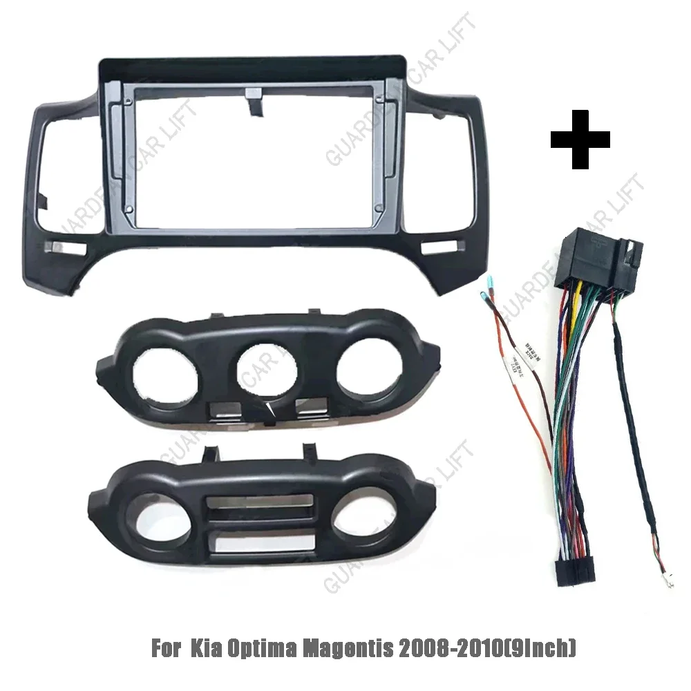 9 Inch Android GPS Stereo Player 2DIN Head Unit Car Radio Fascias Dash Frame Panel For Kia Optima Magentis 2008-2010