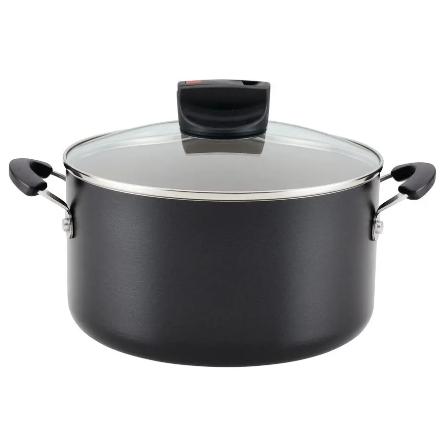 

Smart Control Nonstick Stock Pot Stockpot with Lid, 6 Quart, Black