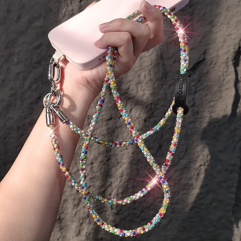 

Hanging Cord Glitter Rhinestone Phone Lanyard Crossbody Chain Luxury Mobile Phone Rope Anti Drop Anti Loss Mobile Phone Chain