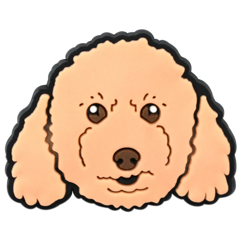 Dijes de zapatos de perro para sandalias de cocodrilo, alfileres de zuecos, insignias para niñas, Jeans, decoraciones para niños, hebilla,