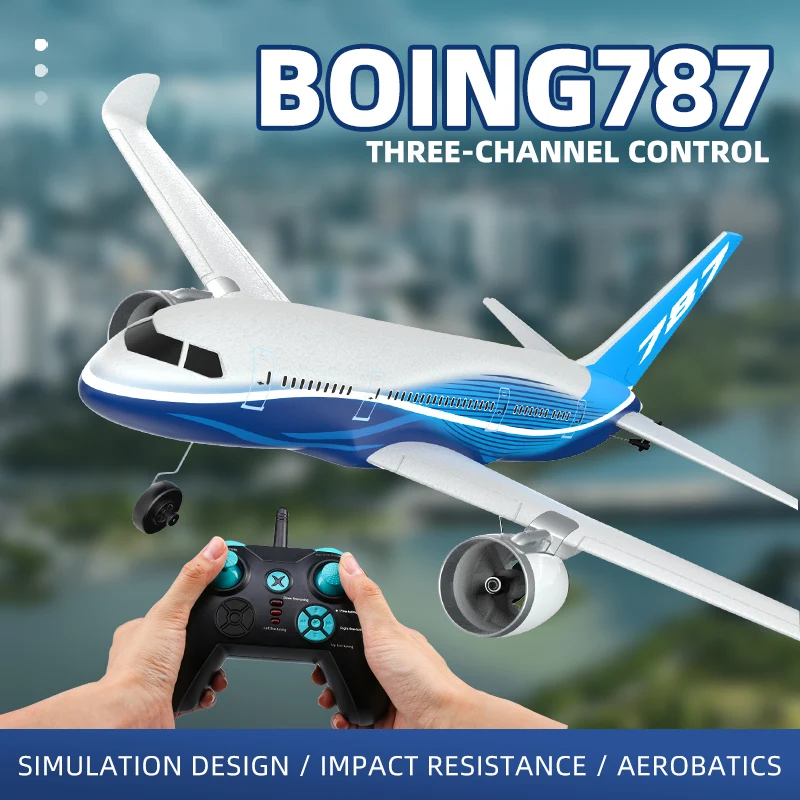 BM30 Three-Channel Boeing 787 Ducted Passenger Aircraft Epp Foam Fixed-Wing Model Aircraft Remote Control Aircraft Toy Boeing787