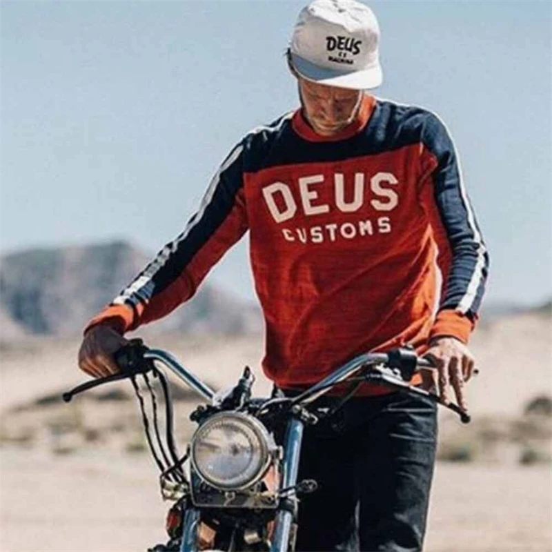 Summer DEUS EX MACHINA Long Sleeve Jersey Quick Dry Motocross Wear Cycling Mountain Bike Clothing Downhill Outdoor Sport T Shirt