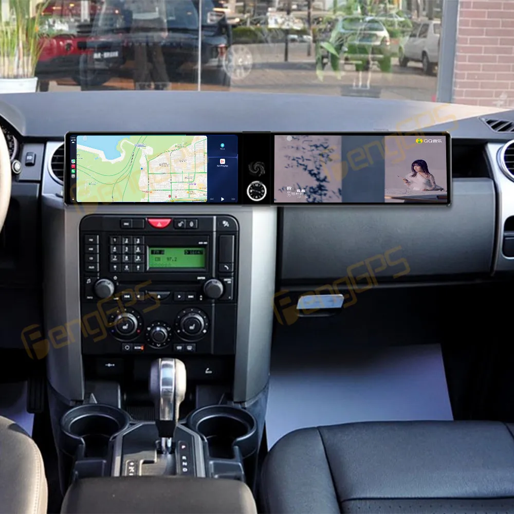 

12,3-дюймовый автомобильный радиоприемник с двойным экраном Android Carplay для Land Rover Discovery 3 2004-2009, навигация, авторадио, DSP, GPS, автомобильная мультимедиа