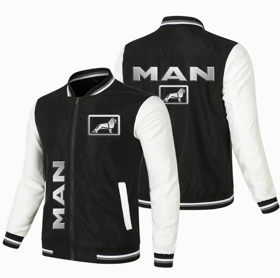 

NEW Baseball Jacket Spring Autumn Fleece Cotton Slim Fit Jacket MAN Car Logo Sweatshirt Fashion Hip Hop