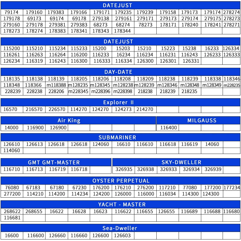 DAY-DATE 36 케이스 118138 118139 118205 사파이어 크리스탈 유리, 로고 포함 날짜 창, 긁힘 방지 유리 액세서리