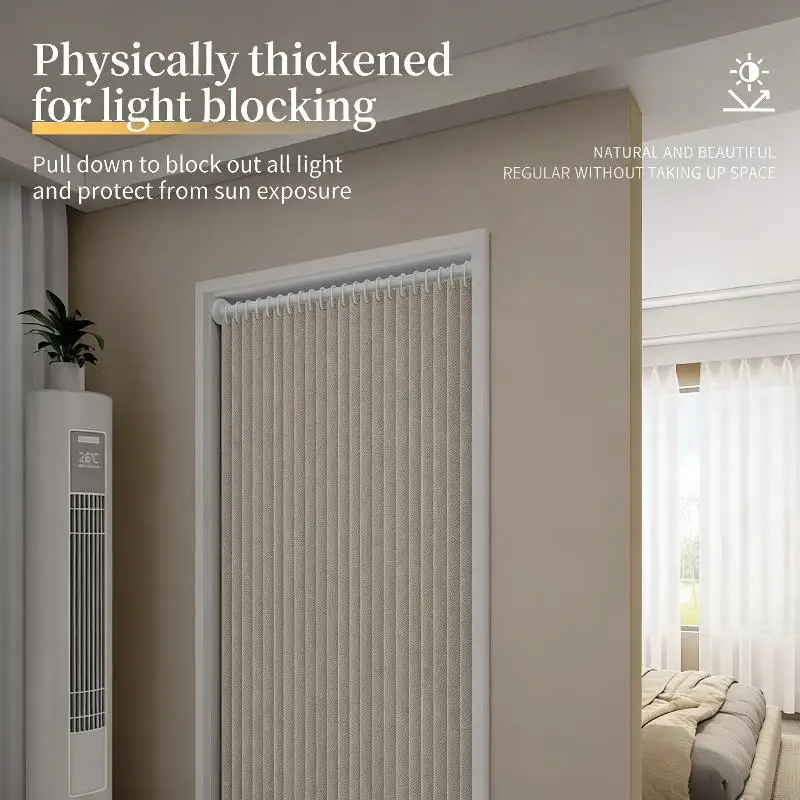 New Elegant Folding Door Curtain No Punching Design Home Decor Privacy Better Space Partitioning