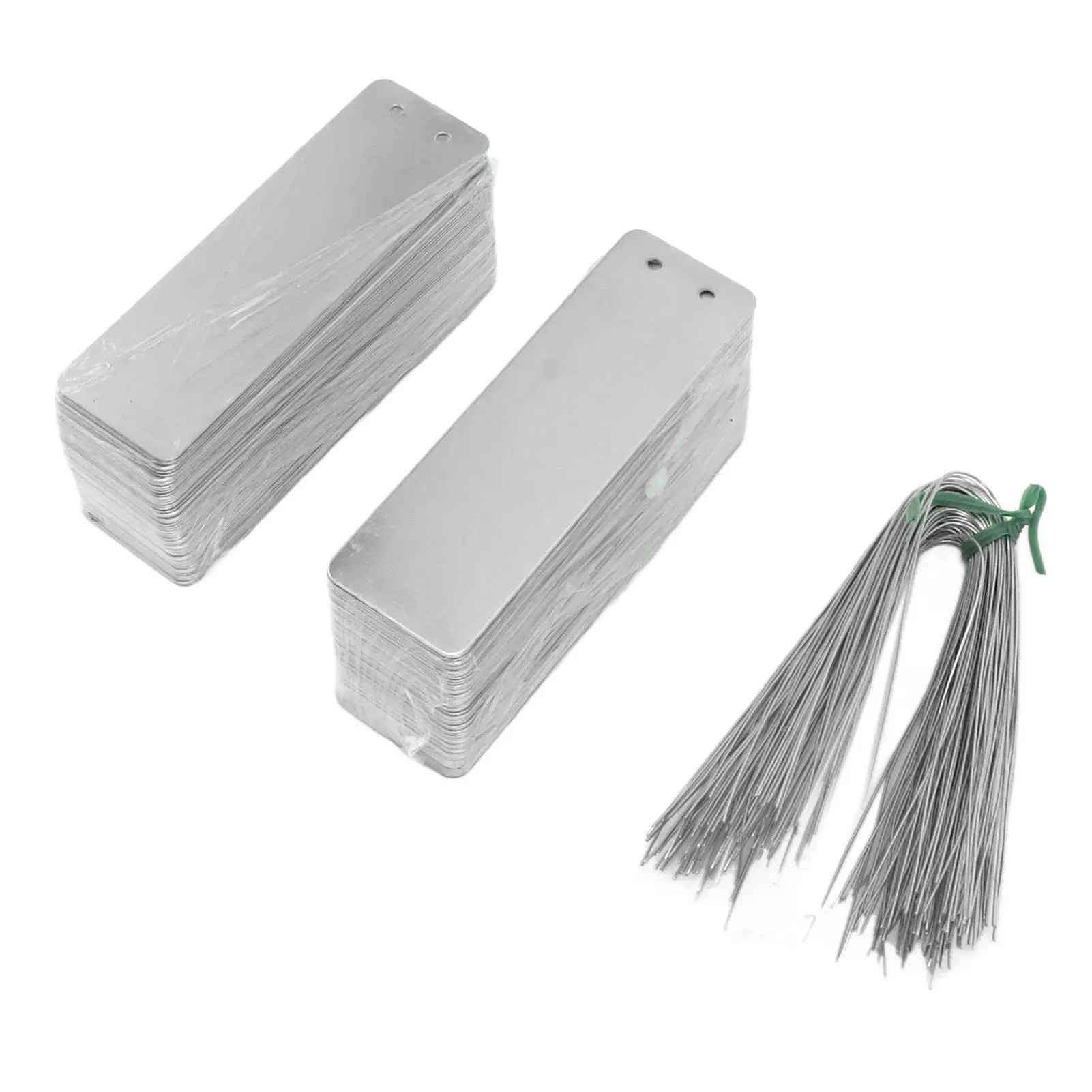 

Metal Plant Labels Waterproof Aluminum Tree Tags Double Sided Eyelet Markers for flowers for greenhouses Garden Use