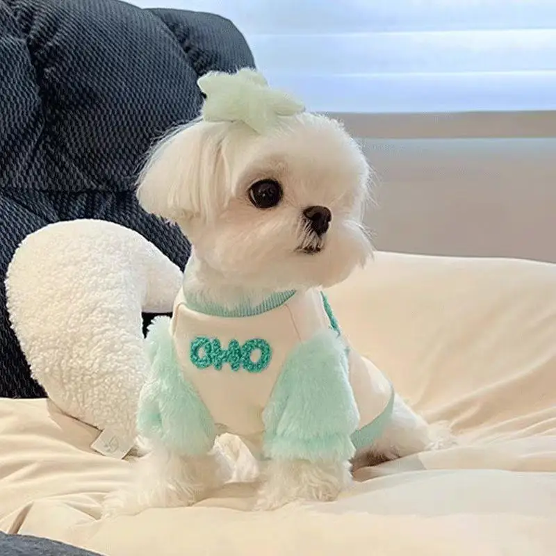 Sudadera Cálida con Forro Polar para Perros Pequeños y Cachorros, Ropa de Invierno para Maltipoo, Prenda Exterior Térmica de Algodón para Perritos