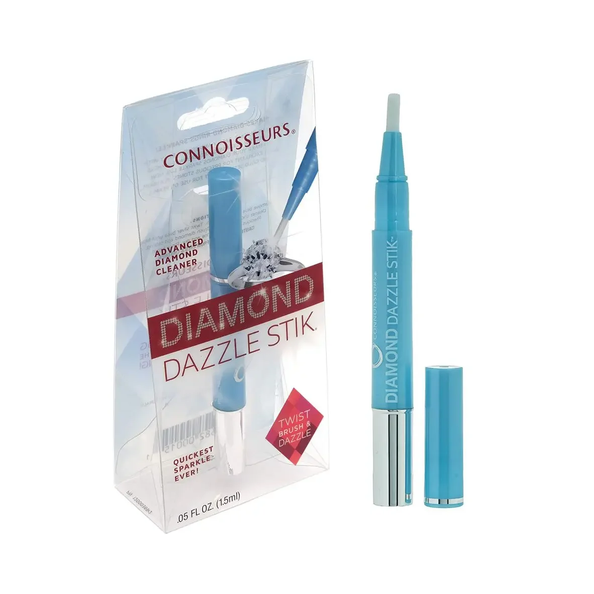 Connoisseurs Diamond Dazzle Stik Cleaning Diamonds Precious Gemstones Jewelry Brush Gold Platinum Moissanite Ring Polishing