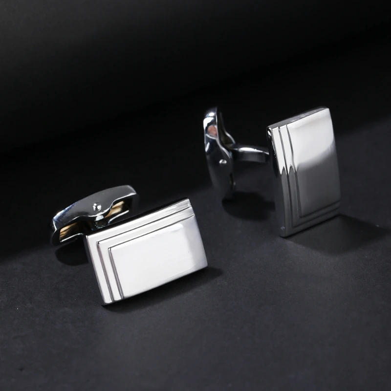 

Business Formal Suit Cufflinks for Adult Rectangle Shaped Cufflinks Official Shirt Cuff Links Men’s Clothing Accessories