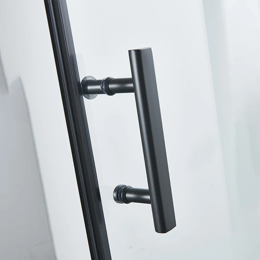 Knobs Door Handle Bathtub Bathroom Part Replacement Stainless Steel Stylish 5.5mm Bolt Chrome Flat For Glass Door