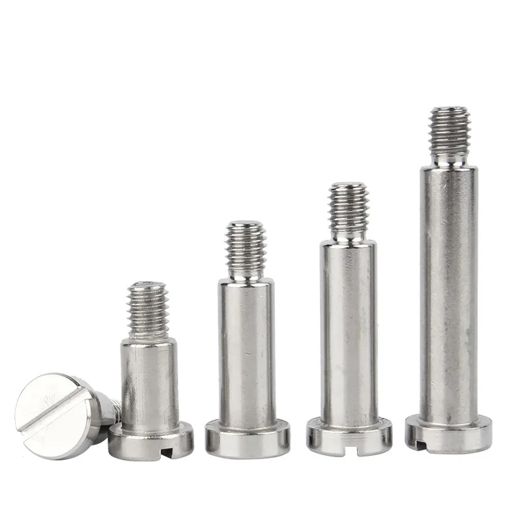 M2 M2.5 M3~M8 304 Stainless Steel Flat Slotted One-word Slot Positioning Shoulder Step Screw Plug Limit Screw Bearing Screw Bolt