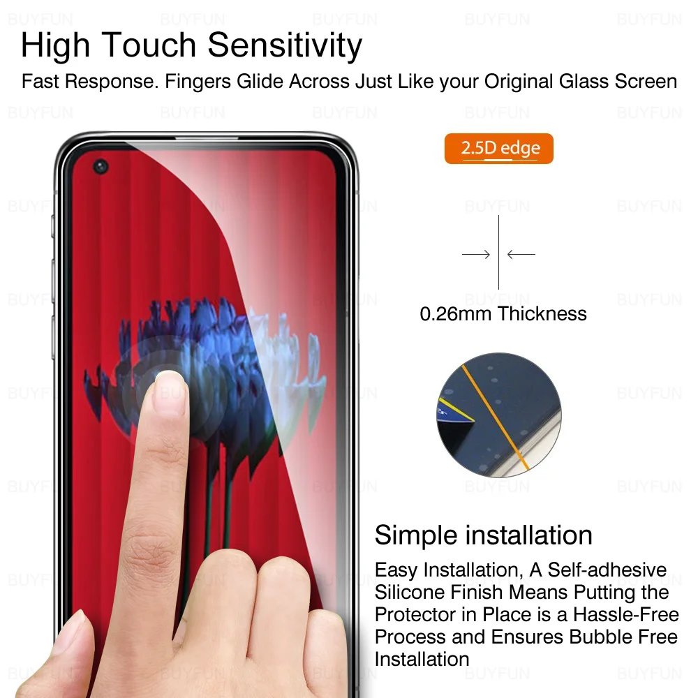 4pcs Full Cover Glass For Nothing Phone 1 2 5G Tempered Glass Nothingphone One Two (1) (2) Phone1 Phone2 A065 Screen Protector