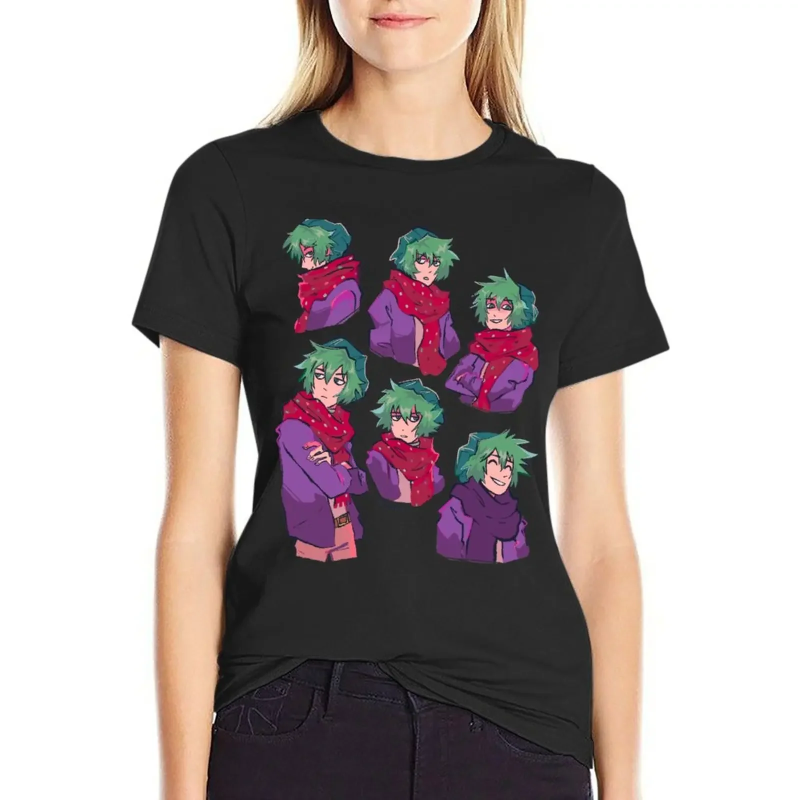 

shin tsukimi! T-Shirt funny anime animal prinfor Women tops