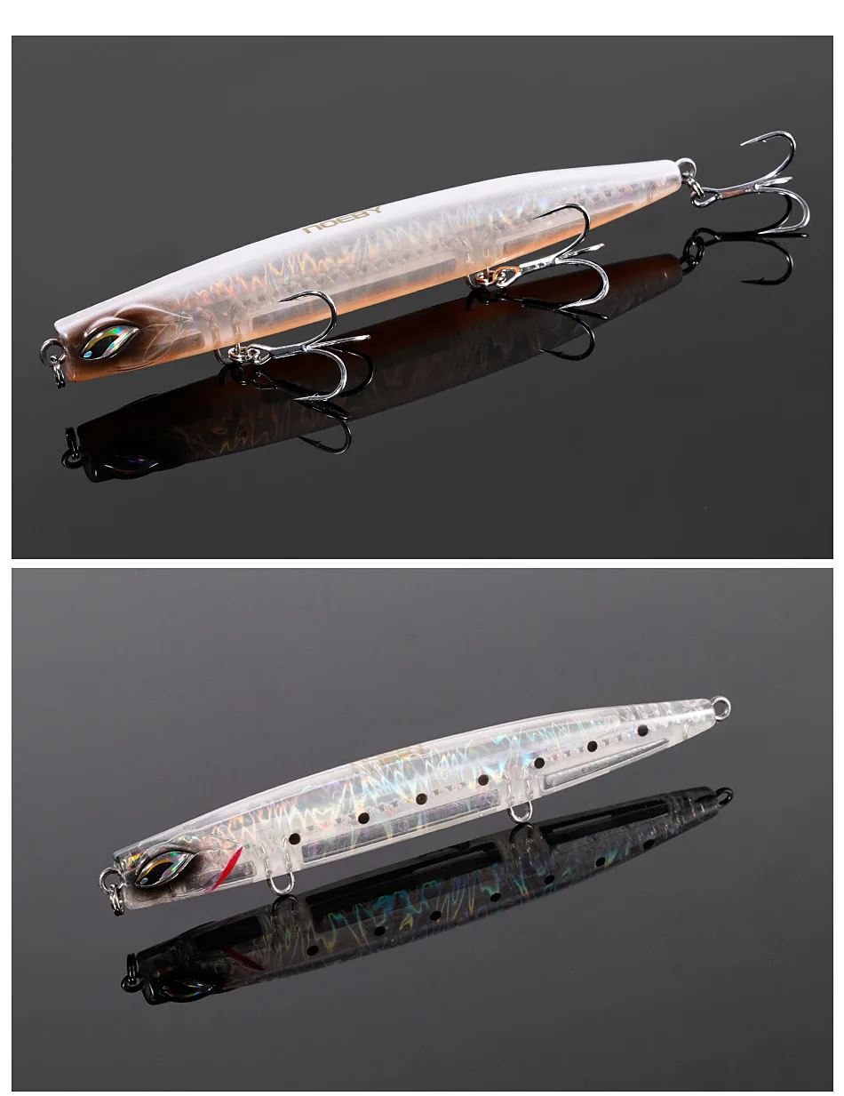 NOEBY Sinkender Pencil-Köder Variabler Jig-Köder für Uferangeln 130mm 38g Künstlicher Harter Köder Stickbait für Thunfisch Meeresfischerei-Köder – Detail 6