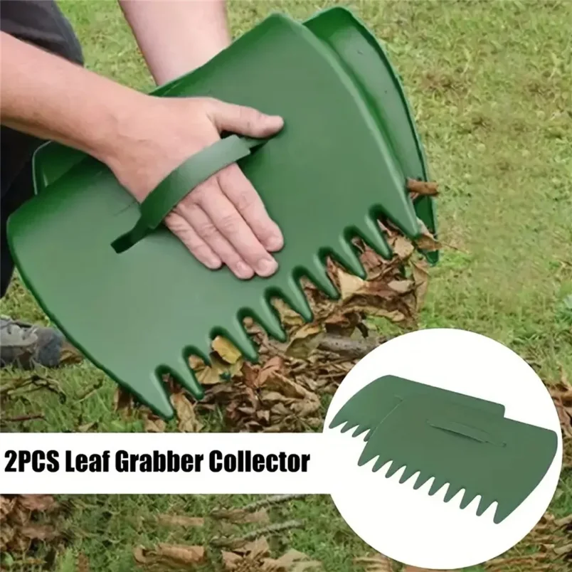 2pcs outdoor leaf clip gardening plastic leaf rake collect garden fallen leaves rake garden tools garden maple leaves