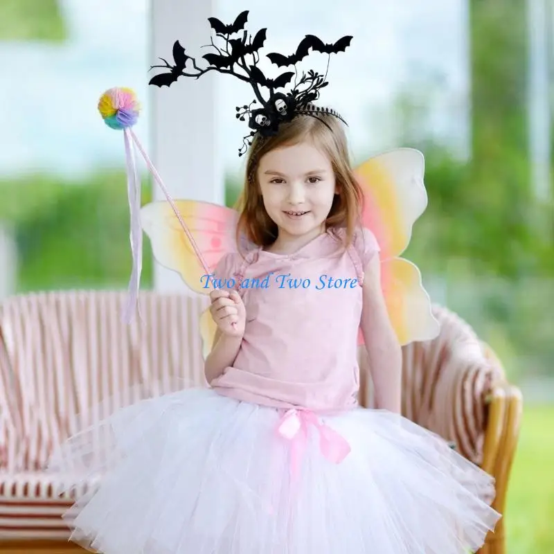 

HX6F Gothic Styles Plastic Hairband Intricate Branch Design Night Event Accessory