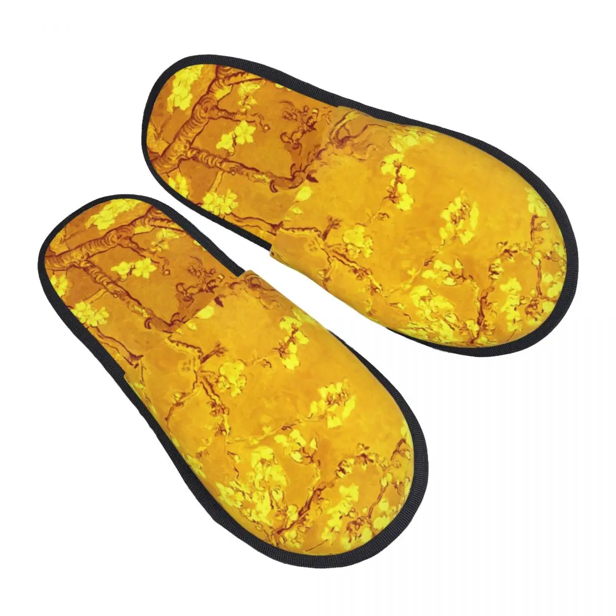 

Винсент Ван Гог, домашние тапочки с рисунком, женские мягкие тапочки без шнуровки из пены с эффектом памяти, цветы миндаля, спа-тапочки