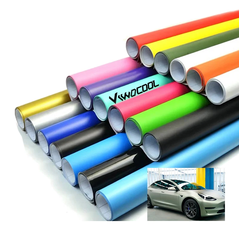 

Viwocool Car Vinyl Wrap Decorative Films Car Ultra Matte Flip Black Green Vinyl Film Pvc