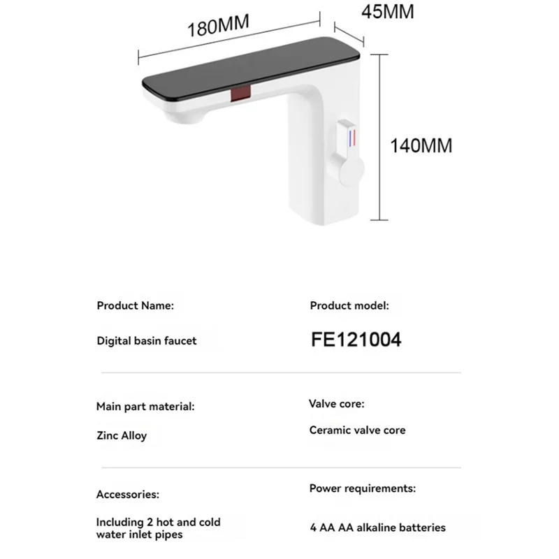 

Смарт-датчики Смесители для ванной комнаты Смесители для раковины в ванной комнате с цифровым дисплеем температуры Смеситель для раковины Смеситель-водопад