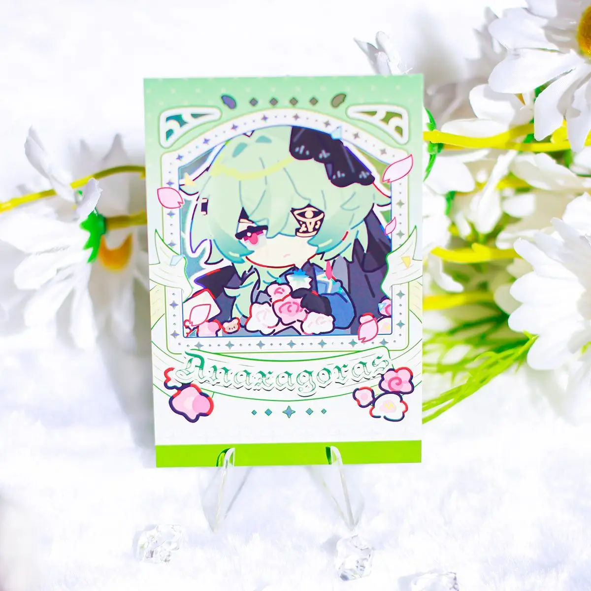 هونكاي: ستار السكك الحديدية Phainon Anaxagoras Mydei Castorice أنيمي تأثيري سلسلة مفاتيح مصنوعة من الأكريليك شارة بطاقة التصوير الفوري هدية عيد ميلاد #4