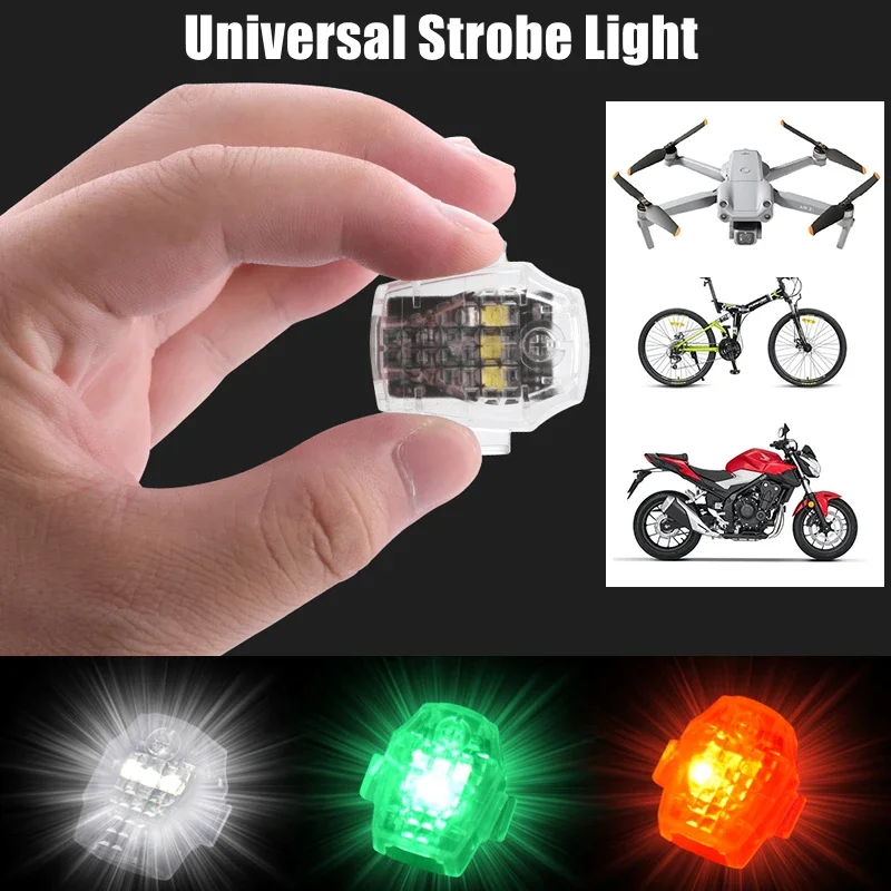 LED Anti-collision Warning Light for DJI NEO/AVATA 2/Mini 3 Pro Drone Motorcycle Bicycle Signal Light Strobe Signal Indicator