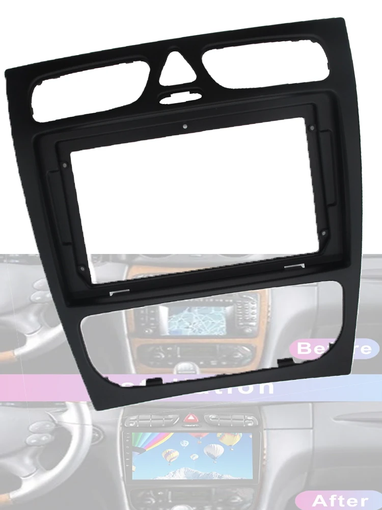 

9 Inch Car Radio Fascias Android Stereo Player 2 Din Head Unit Panel Dash Frame For 2002-2006 BENZ CLK-CLASS (W209)/(W203)