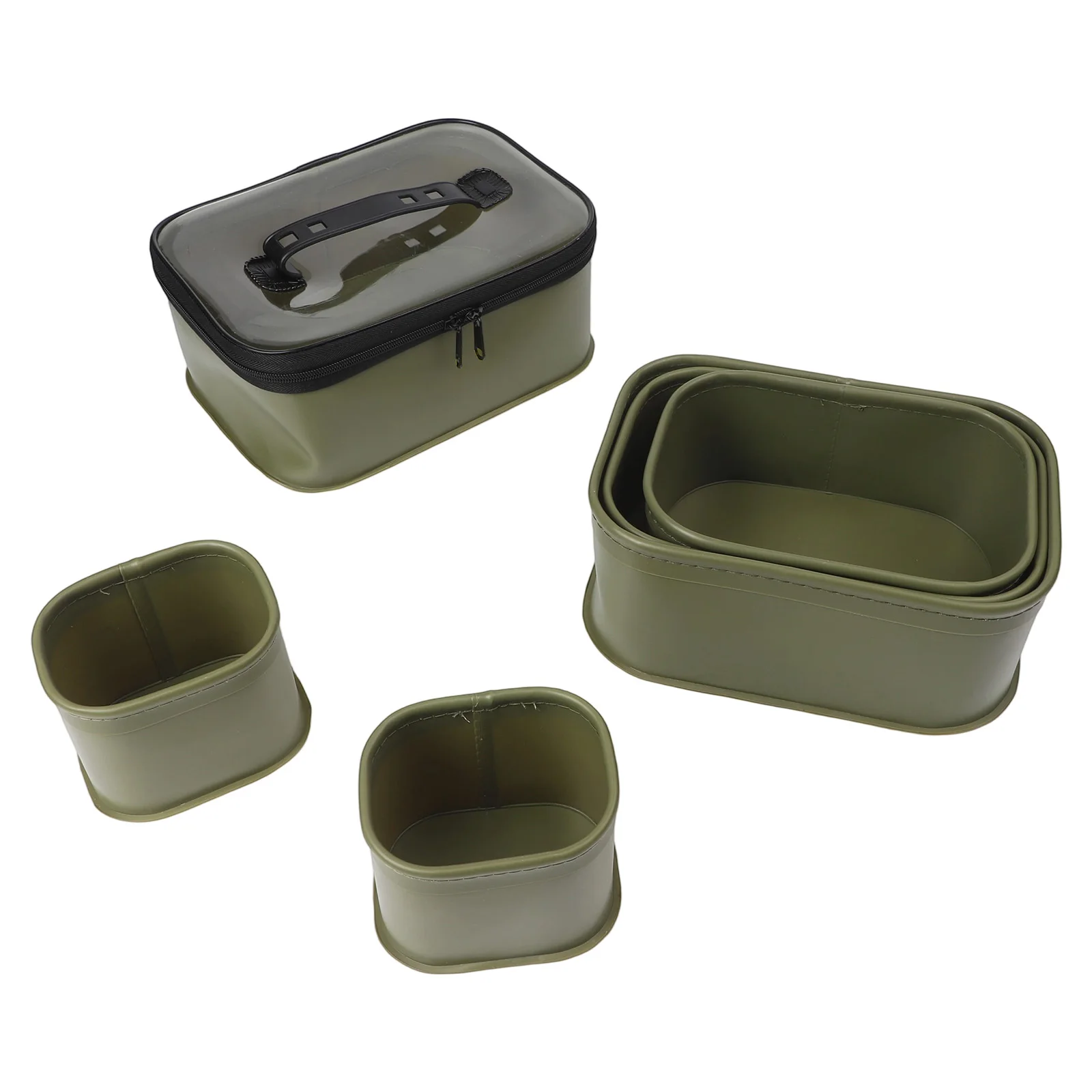 

6 Sizes EVA Fishing Bag Live Fish Bucket Lure Storage Box With Reinforced Pockets For Carp Fishing Camping Boating Tackle Gear
