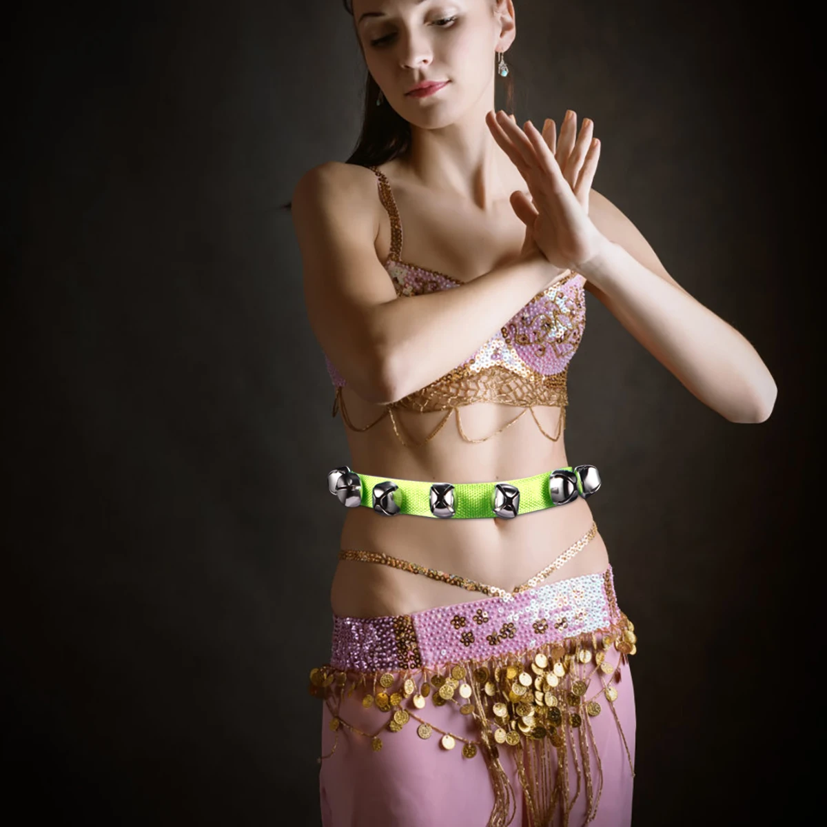 Dance Waist Bell Baby Musical Instruments Ringing Toys for Toddlers Bells Tambourine Rattle Little Call