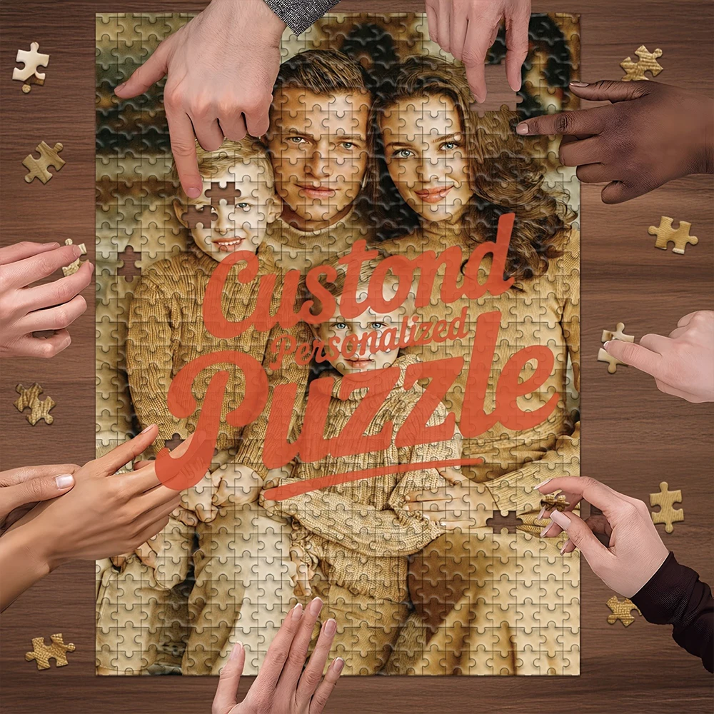 35/300/500/1079pcs Personalized Custom Photo Puzzle Family Photos DIY toys for Adults Decoration Collectiable