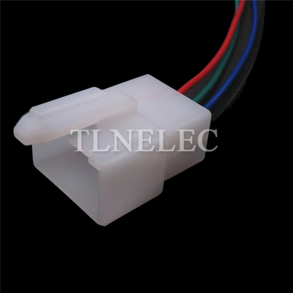Conector de cable de cableado macho hembra para automóvil de 4 pines con cables, enchufe sin sellar para automóvil con terminal 6120-2043