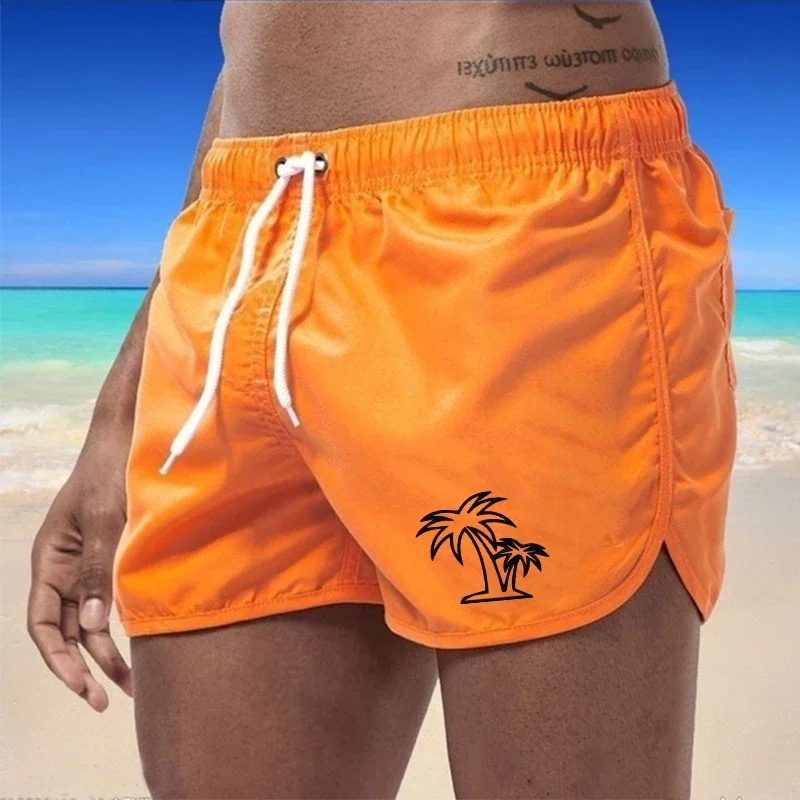 Celana Pendek Pria Celana Pantai Celana Olahraga Renang Setiap Hari Cepat Kering Berenang Homme Selancar Ventilasi Tali Serut Mode Olahraga Kasual Musim Panas