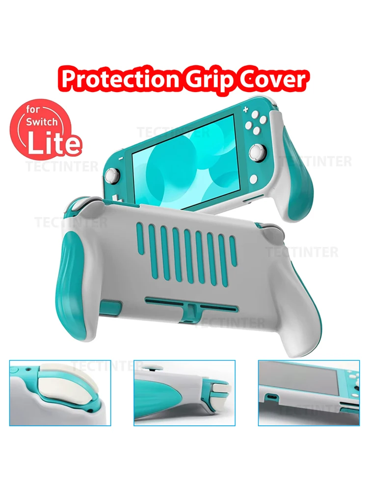 Coque de poignée pour Console de jeu Nintendo Switch Lite, support de couvercle de poignée, support antichoc pour accessoires Switch Lite