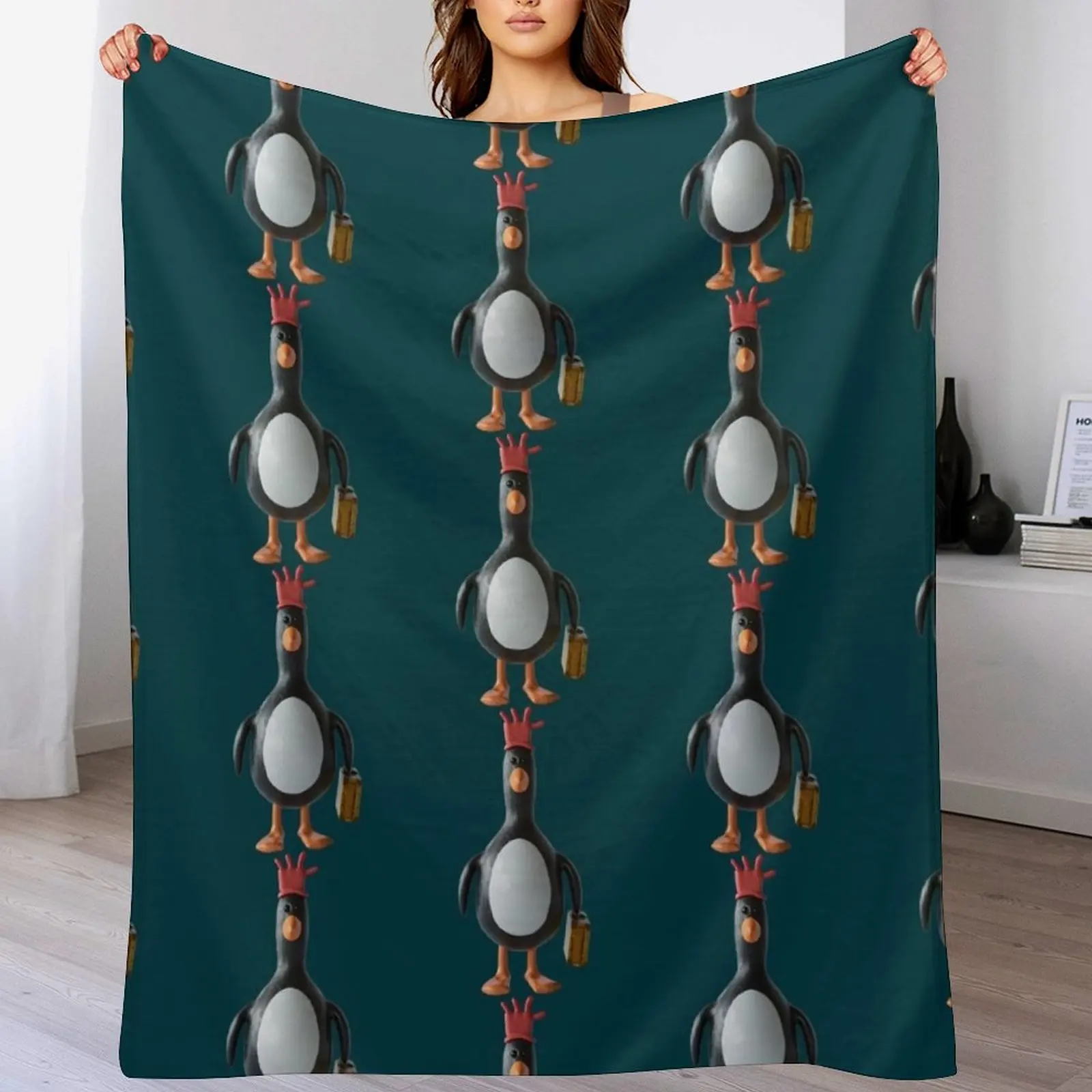 

New Feathers Mcgraw Carry Suitcase Cool Throw Blanket heavy to sleep For Sofa Thin Summer Beddings Blankets