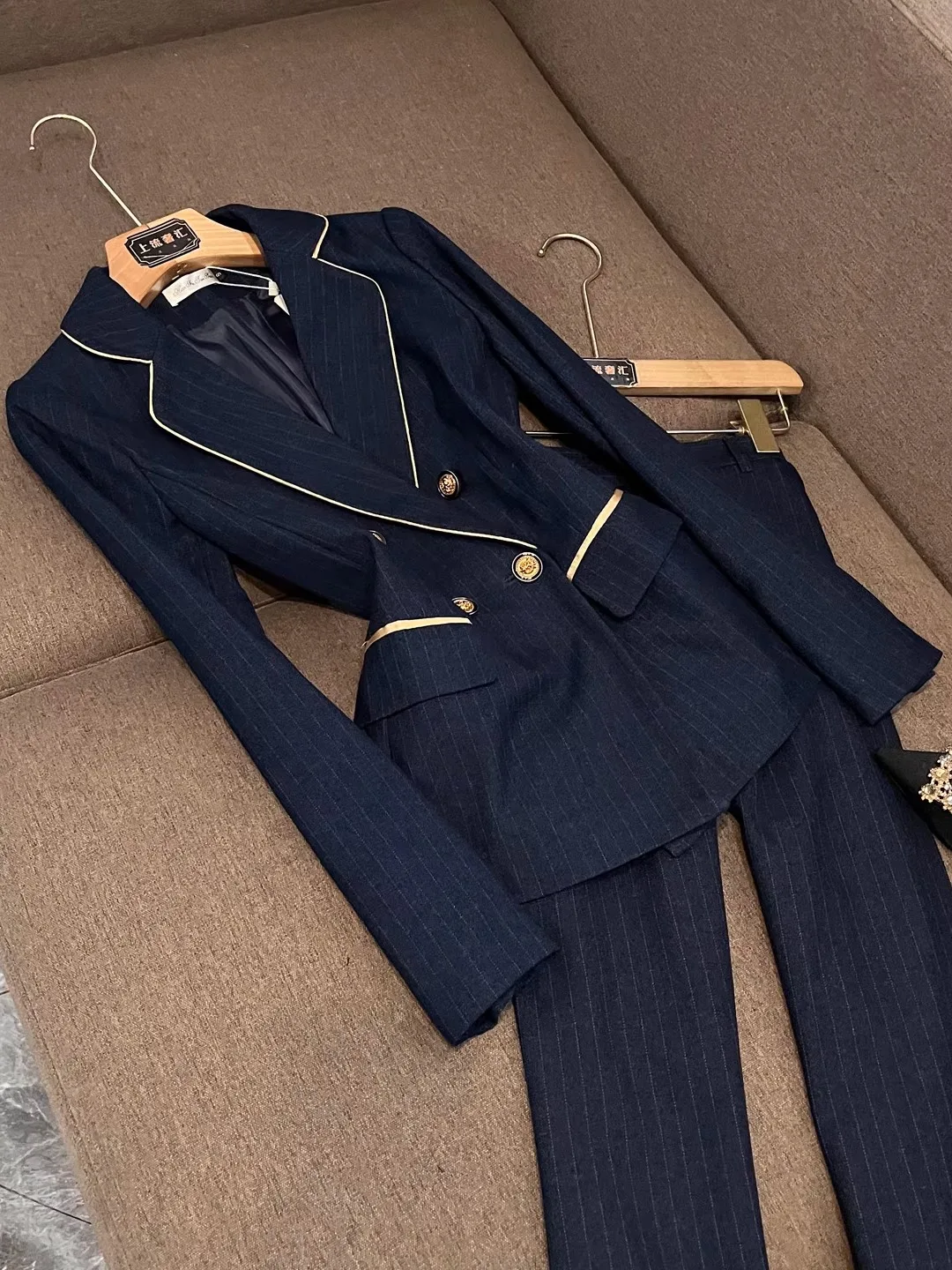 Ensemble de costume pour femmes, Ele Godd Sle, vêtements de cérémonie haut de gamme X23, vêtements professionnels, fabricant chinois, nouvelle collection 2025