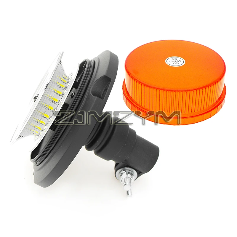 24LED 12V-24V Warning Beacon Safety Rotating Light Led Emergency Strobe Light For Truck Tractors Tractor Accessories