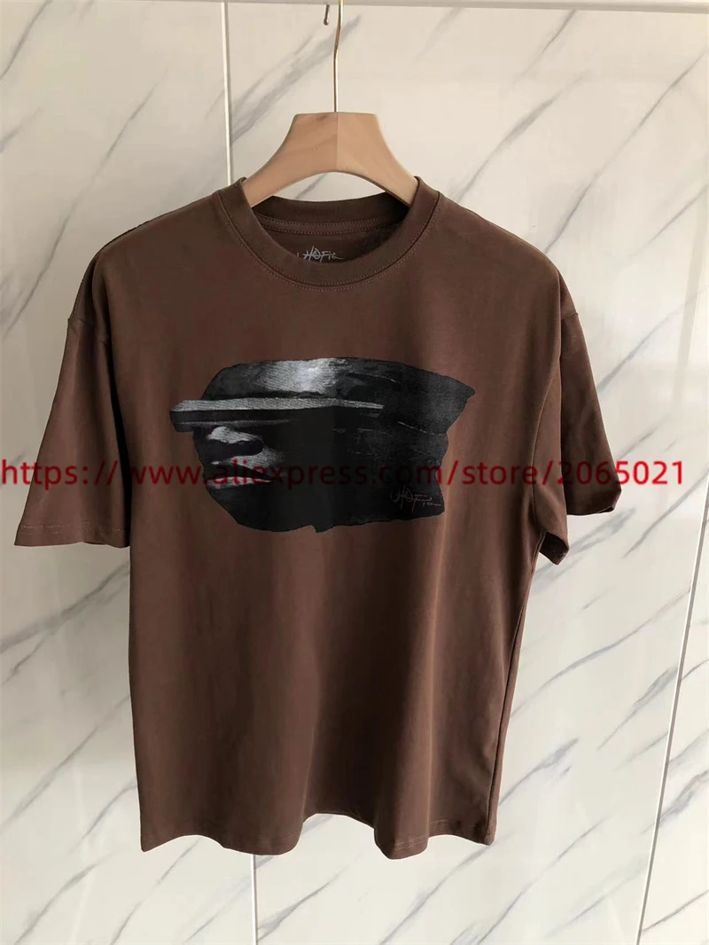 2024ss Cactus Jack T Shirt Men Women Vintage Washed Brown 100% Cotton Oversized T-Shirt Tee