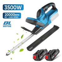 20000RPM Brushless Handheld Electric Hedge Trimmer Efficient 3500W Cordless Garden Shrub Pruning Tools For Makita 21V Battery
