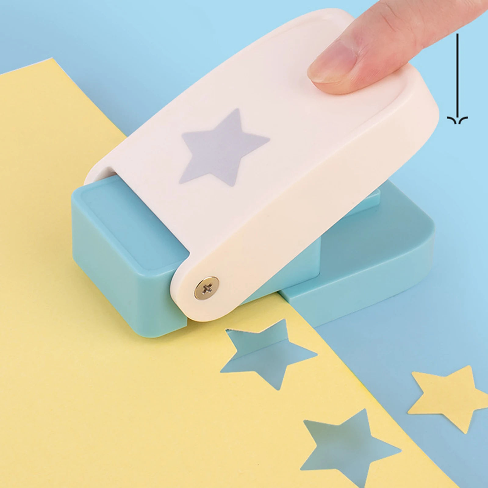 1Pc Tab Punch Paper Cutter Sketchbook Handcraft Tool Portable for Classification File Card Making Self Made Index Label Notepad