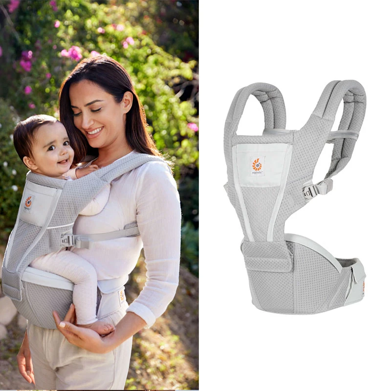 Ergobaby All Carry Positions Ademende draagzak van mesh, verbetering van de lendensteun en de luchtstroom (7-45 pond)