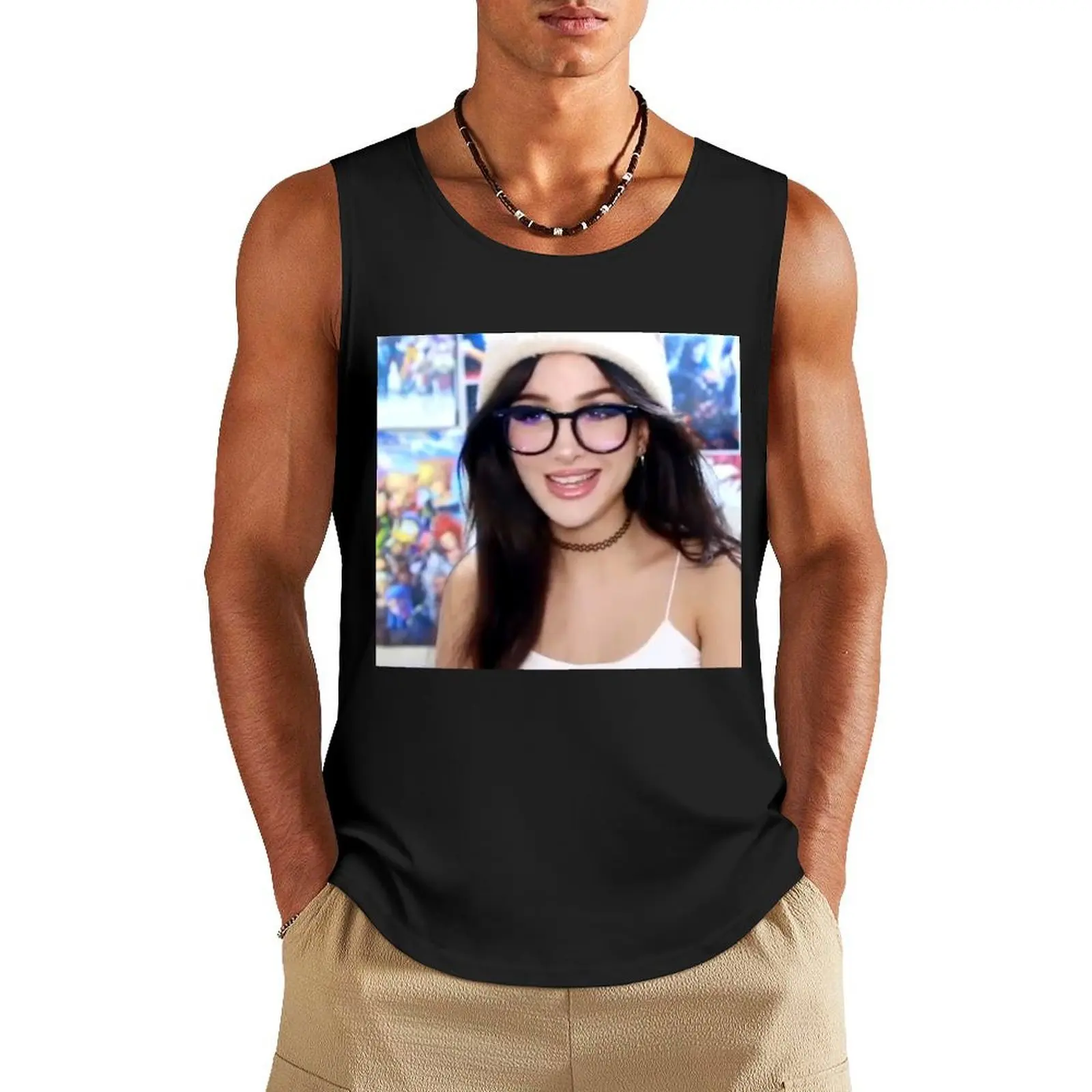 

Sssniperwolf fan Tank Top t-shirt gym man gym accessories man anime