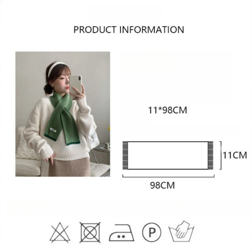 Fashion Cashmere Scarf Women's Cross-Knit Scarf Winter Warm Woolen Neckerchief Korean Lady Neck Wraps Bufandas Muffler Foulard